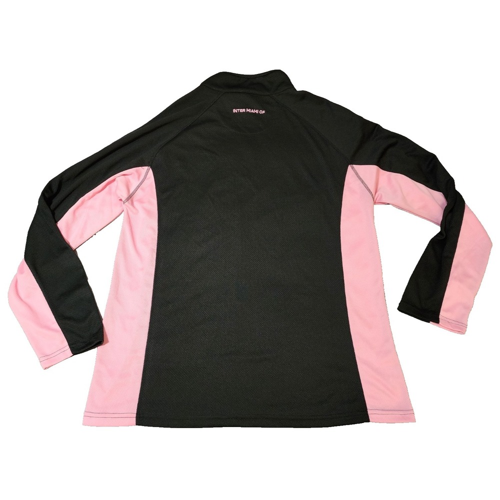 Fanatics® Men's XLT (TALL) Inter Miami CF 1/4 Zip ECO Knit Long Sleeved Pullover - Picture 2 of 4